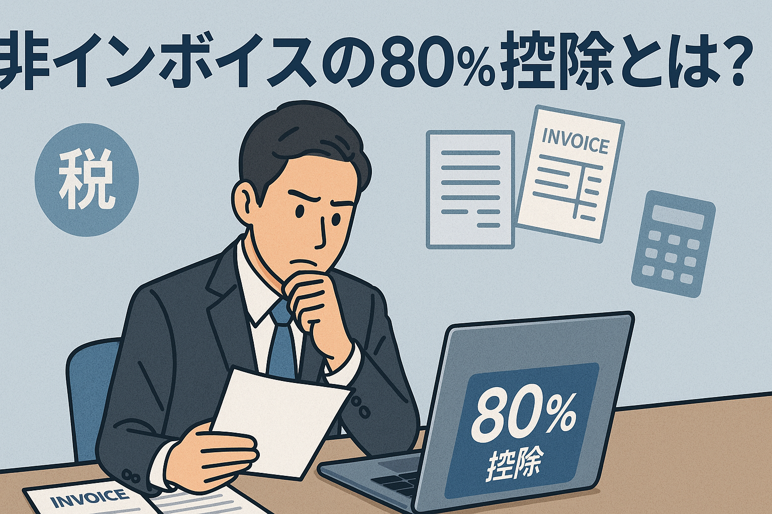 非インボイスの80％控除とは