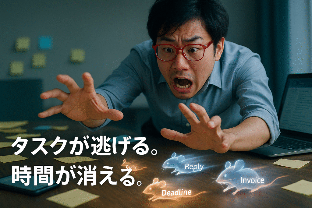 タスクが逃げる。時間が消える。